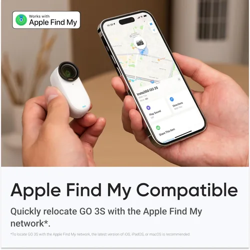 Miniatura 8 de Insta360 GO 3S - Paquete de acción de 128 GB blanco 4K, cámara portátil diminuta para vlogs, POVs sin manos, montaje en cualquier lugar