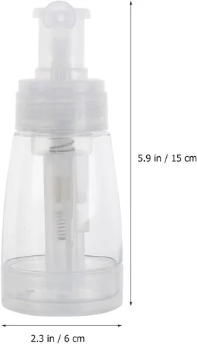 Miniatura 7 de Botella de spray de viaje, pulverizador de polvo transparente, botella de viaje de plástico vacía para peluquería, salón de oficina, botellas