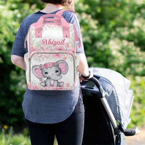 Miniatura 6 de Newcos Bolsa de pañales personalizada para lactancia, bolsa de pañales para bebé, mochila de viaje casual para mamá, Mochilas Daypack 0317-3