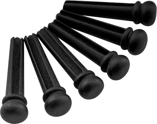 Miniatura 5 de Musiclily Slotted Folk - Pasadores de extremo para guitarra acústica de ébano para piezas de guitarra Martin Taylor, color negro (paquete de 6)