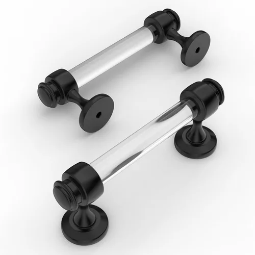 Miniatura 17 de Amerdeco IH0005 - Paquete de 10 tiradores de níquel satinado cepillado para armarios con orificio central de 3 pulgadas, tiradores de 4 pulgadas