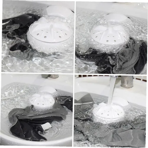 Miniatura 7 de KOMBIUDA Portable Mini Ultrasonic Washer with USB Remote High-Speed Rotation Washing Machine for Travel Hand-wash Simulation for Delicates Automatic