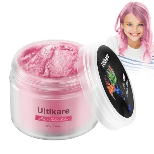 Miniatura 11 de Color de cabello temporal para niños, Ultikare cera para el cabello lavable, cera de tiza natural, crema de barro de arcilla para peinado DIY