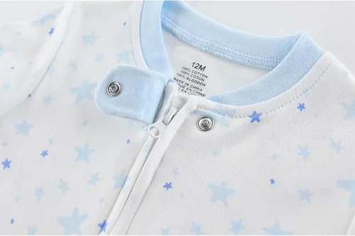 Miniatura 7 de ZAV Solid Unisex Infants Clothes Baby Boys Girl Footed Jumpsuits Cotton Rompers
