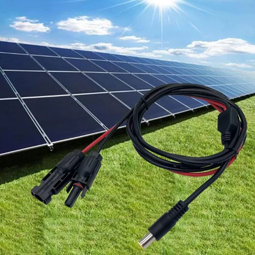 Miniatura 6 de Conector de panel solar a cable adaptador de CC de 0.315 in, compatible con conector solar, generador solar, estación de energía portátil y panel