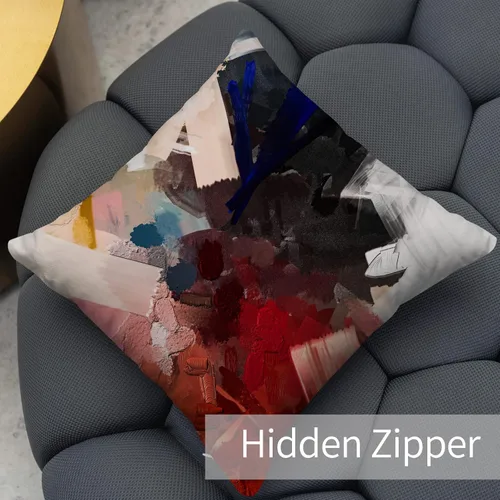 Miniatura 4 de Berkin Arts Fundas de almohada cuadradas decorativas para casa de campo, diseñadas con diseño abstracto de mármol, mezcla de poliéster, paquete