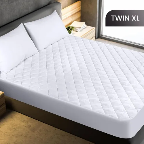 Miniatura 2 de Utopia Bedding - Protector de colchón acolchado ajustable, protector de colchón individual XL con bolsillo profundo que se estira hasta 16 pulgadas