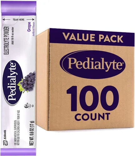 Miniatura 10 de Pedialyte Paquetes de polvo de electrolitos, naranja, bebida de hidratación, 100 paquetes de polvo de una sola porción