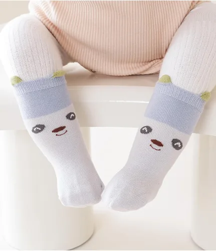 Miniatura 2 de Calcetines antideslizantes para bebés, calcetines de dibujos animados antideslizantes con puños para niñas, niños y recién nacidos, 6 pares