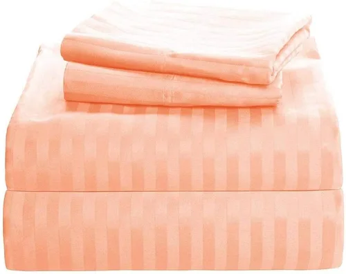 Miniatura 30 de Juego de sábanas de lujo de 600 hilos para sofá cama – Pima algodón 4 piezas sofá doble negro sólido ajuste hasta 5 pulgadas de profundo bolsillo
