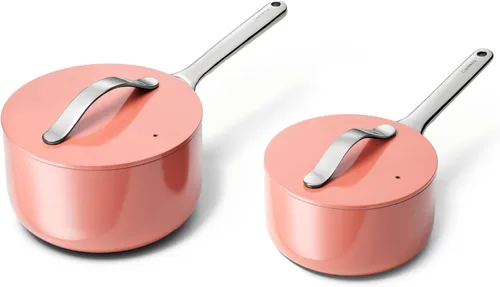 Miniatura 16 de Caraway Sartén antiadherente de cerámica con tapa (3 cuartos de galón), no tóxico, sin PTFE ni PFOA, apto para horno y compatible con todas