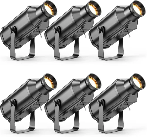 Miniatura 12 de LEKO - Focos de escenario de perfil, luces COB blancas frías y cálidas de 100 W, 3200K-5600K, control de zoom y luces elipsidales DMX512 Par, focos