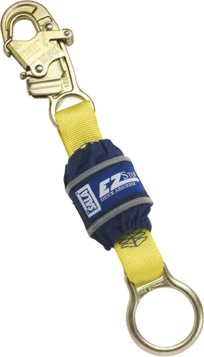 Miniatura 3 de 3M DBI-SALA EZ-Stop Force II 1246167 - Cordón amortiguador de 6 pies, ganchos a presión en cada extremo, capacidad de 310 libras, amarillo/azul