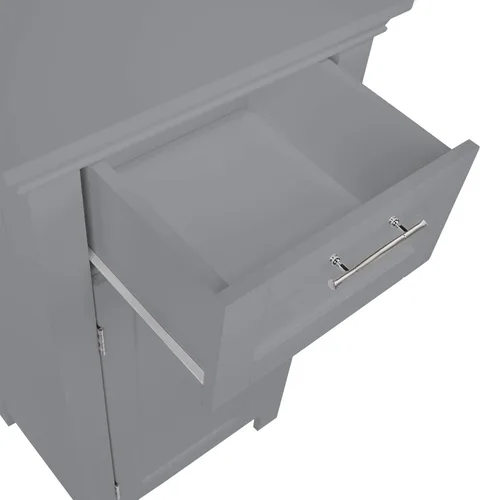 Miniatura 9 de RiverRidge - gabinete de baño, 1 puerta, Madera Manufacturada, Gris