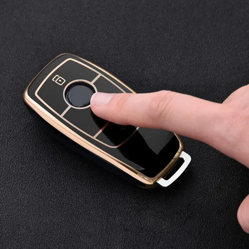 Miniatura 2 de ELOHEI Funda para llavero de Mercedes Benz, TPU suave premium de 360 grados con protección completa, accesorios de estuche para llaves para Mercedes