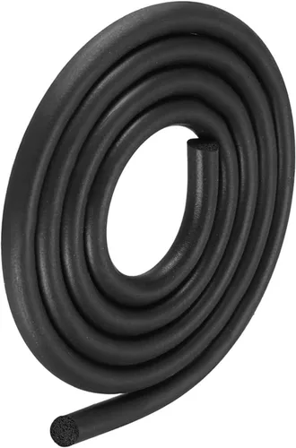 Miniatura 12 de METALLIXITY Tira de sellado de goma de espuma (0.157 in de diámetro x 19.7 ft de largo), 1 unidad, tira redonda de goma EPDM para reparación