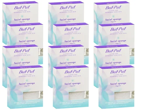 Miniatura 10 de Buf-Puf - Esponja facial regular, desarrollada por dermatólogos, elimina la suciedad profunda y el maquillaje que causa brotes y puntos negros