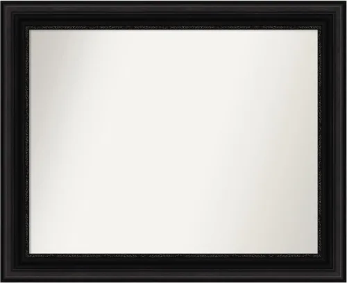 Miniatura 20 de Amanti Art Espejo personalizado, espejo de baño negro puente, espejo de pared o espejo de tocador de baño sobre el fregadero (26 x 26 pulgadas)
