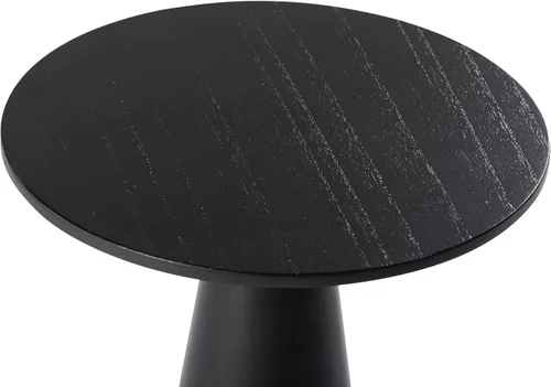Miniatura 8 de COZAYH Mesa auxiliar pequeña con pedestal de granja, mesa redonda de Martini, soporte de madera para plantas, mesa rústica para bebidas