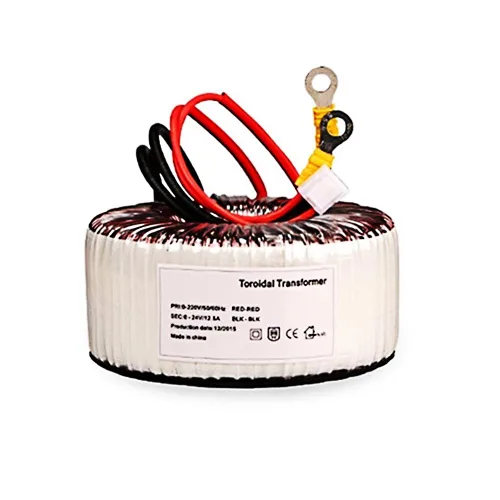 ATO Transformador toroidal de 300 VA, transformador toroidal estable monofásico, 110 V CA a 2 x 6 V, transformadores toroidales de potencia, para