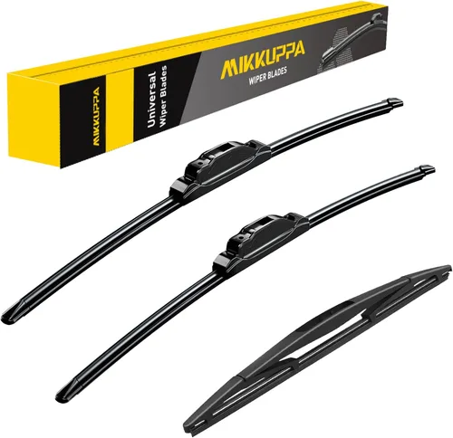 Miniatura 22 de MIKKUPPA Juego de 3 limpiaparabrisas de 22+21+12 pulgadas - Reemplazo para Dodge Durango 2011-2023, Jeep Grand Cherokee 2011-2013 - Limpiaparabrisas