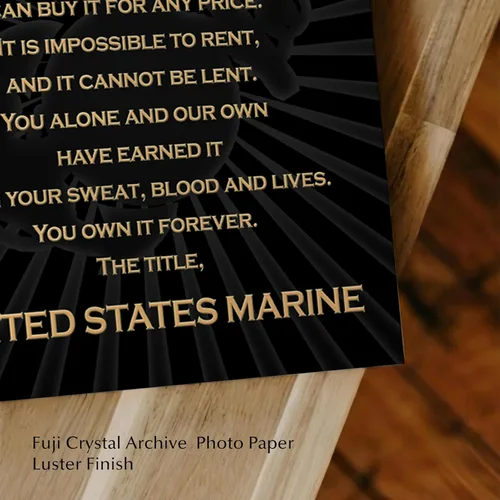 Miniatura 4 de The Title - Póster de Estados Unidos - Decoración de pared militar para marines, veteranos y entusiastas - Impresión artística de pared
