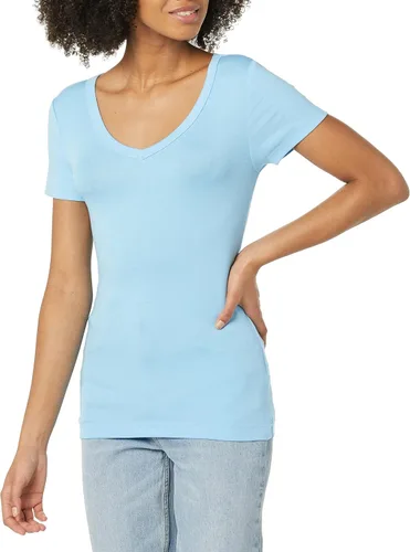 Miniatura 3 de Tienda Essentials Womens Slim-Fit Short-Sleeve V-Neck T-Shirt