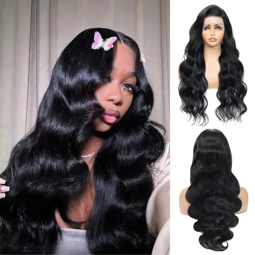 Miniatura 17 de ALHER Pelucas de cabello humano con encaje frontal de gorra pequeña #4/27 rubio miel con reflejos, pelucas de encaje frontal de 13 x 4 con cabello