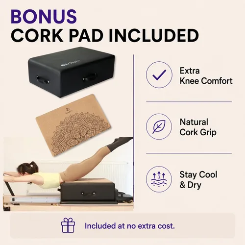 Miniatura 2 de EchoMe Pilates Reformer - Caja para sentarse, accesorio de pilates para ejercicios