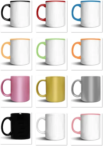 Miniatura 5 de Tazas de café personalizadas, añade tu nombre, texto o letras, tazas de cerámica personalizadas con varios colores y fuentes, taza con monograma