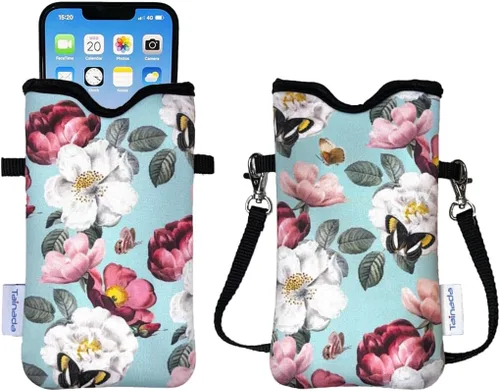Miniatura 7 de Tainada Funda Estuche Bolsa de Neopreno para Teléfono para Hombres y Mujeres con Correa Cruzada/Cordón para el Cuello para iPhone 17/16/15 Pro Max