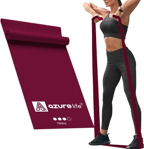 Miniatura 11 de A AZURELIFE Professional Individual Exercise Resistance Bands, Single 5, 6,7 Ft or 8 Yards Elastic Bands, Non-Latex Stretch Bands for PT, Yoga