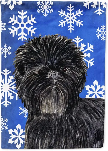 Miniatura 34 de Caroline's Treasures SC9374GF Bulldog English Snow flakes Holiday Garden Flag Buzón Bandera decorativa para patio exterior, patio, obras de arte