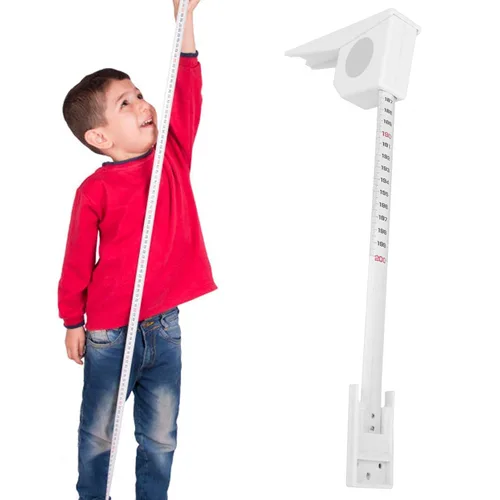 Miniatura 2 de Medición de altura para pared, medidor de altura montado en la pared, regla de crecimiento, cinta métrica retráctil para medir la estatura en casa