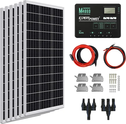 Miniatura 9 de ExpertPower Kit de panel solar de 400 W y 12 V Paneles solares mono-rígidos de 400 W, controlador de carga solar MPPT de 30 A RV, remolque