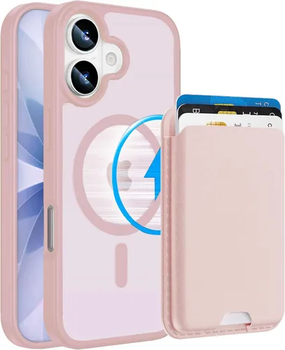 Miniatura 40 de Funda magnética para iPhone 12 Pro Max, cartera magnética desmontable con soporte para tarjetas, [compatible con MagSafe] grado militar, a prueba