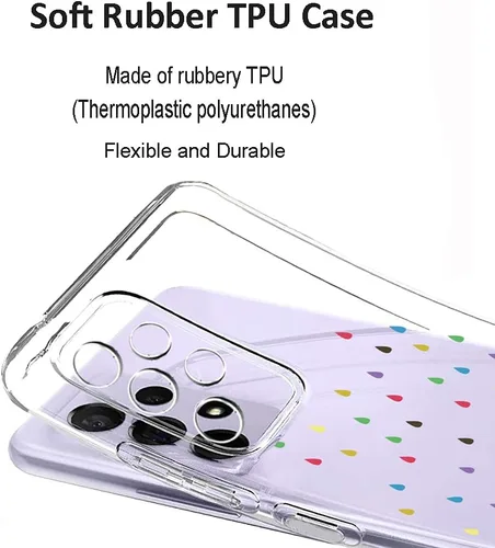 Miniatura 4 de Unov Funda diseñada para Galaxy A32 5G, funda transparente con [patrón antideslizante en relieve], protección delgada a prueba de golpes
