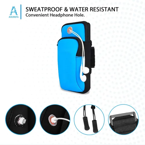 Miniatura 4 de Brazalete para correr, bolso pequeño para teléfono celular, bolsa cruzada para mujeres, hombres y niños, bolsa para iPhone 15/14/13