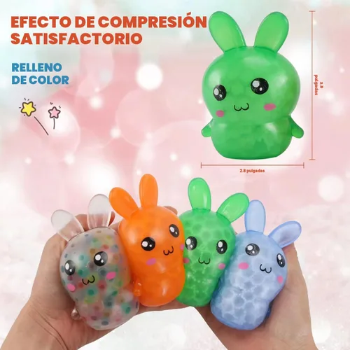 Miniatura 2 de Relleno para cesta de Pascua, esenciales para cesta de Pascua, 4 unidades, bolas de estrés de conejo de Pascua para adultos, bolas para aliviar