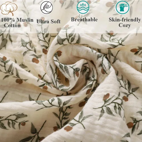 Miniatura 4 de Sábanas ajustadas de muselina compatibles con Snoo Smart Sleeper, Dream On Me Lacy Portable, Safety 1st Sleeper Bassinet, 2 paquetes de sábanas Hoja