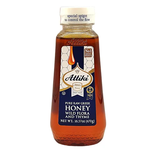 Miel griega con tomillo, flores silvestres y hierbas "Attiki" 16.58 oz