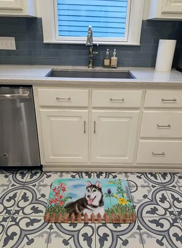 Miniatura 3 de Caroline's Treasures CK1274RUG - Tapete de espuma viscoelástica lavable a máquina, diseño de husky siberiano n.º 2, tapete de baño antideslizante