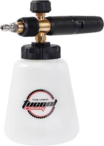 Miniatura 10 de Cañón de espuma – Lanza de espuma de nieve ajustable de conexión rápida de 1/4 pulgadas para lavadora a presión, espuma gruesa y rica compatible