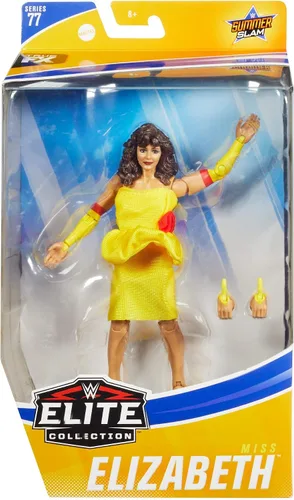 Miniatura 5 de WWE Mattel Miss Elizabeth Elite Collection - Figura de acción de lujo con detalles faciales realistas, equipo de anillo icónico y accesorios