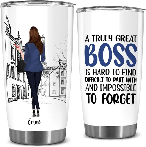 Miniatura 12 de BECHUSKY Regalos Personalizados para Contadores para Jefes, Mujeres y Hombres - Taza Termo Personalizada con Nombre de Hoja de Cálculo - Regalos