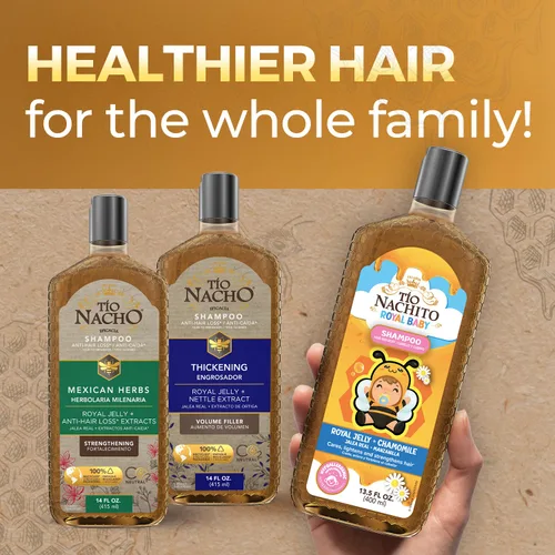 Miniatura 2 de Tio Nacho Paquete de cuidado del cabello familiar: Royal Baby Hair and Body Shampoo, champú mexicano de hierbas, champú antipérdida de cabello