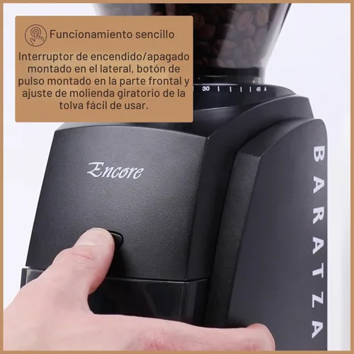 Miniatura 8 de Baratza Encore Molinillo de café de muelas cónicas, Negro