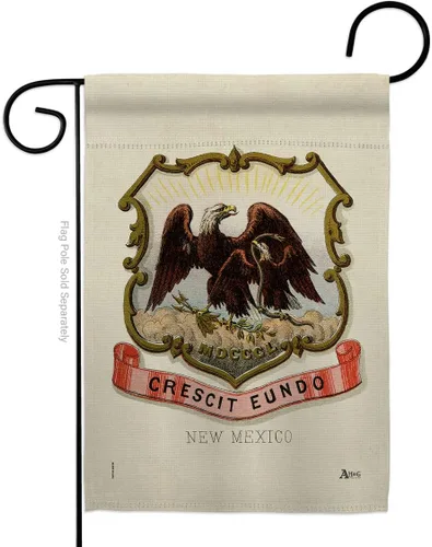 Coat of arms New Mexico Garden Flag Americana States USA American Territories Republic Country Particular Area Small Decorative Gift Yard House