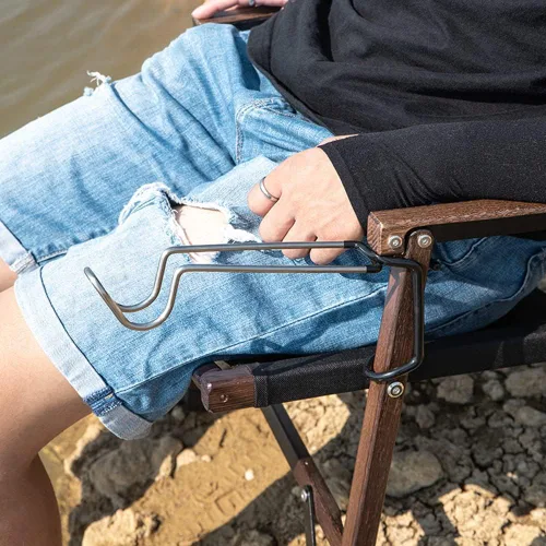 Miniatura 5 de Perchas de gancho para linterna de camping, gancho de luz multifuncional, hecho de acero inoxidable, soporte de linterna para camping, pesca