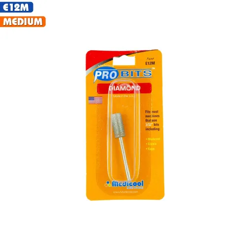 Miniatura 2 de Medicool Broca de herramienta de uñas para limar y dar forma a barril de diamante E12M
